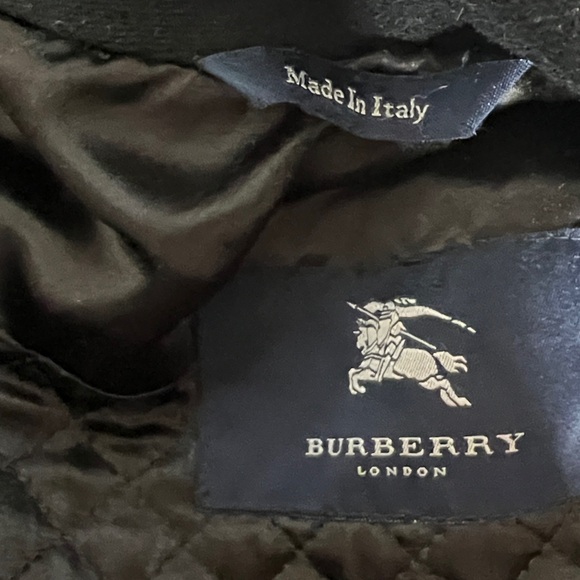 Burberry Men’s XL Wool Nylon Cashmere Zip and Button Car Coat Made in Italy - Picture 8 of 16